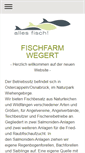 Mobile Screenshot of fischfarm-wegert.de